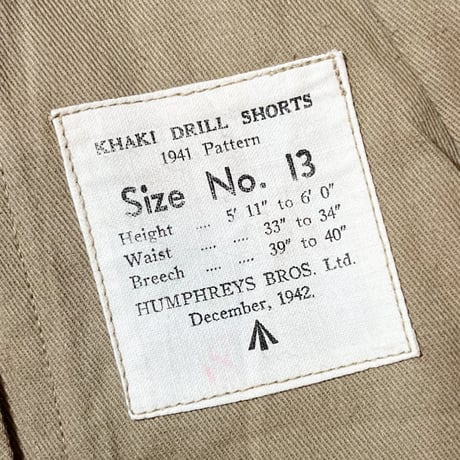 1940's British Army Gurkha Short Pants Deadstock