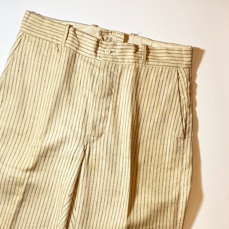 1930's〜 MADE WELL WEAR WELL Cotton Trousers Deadstock