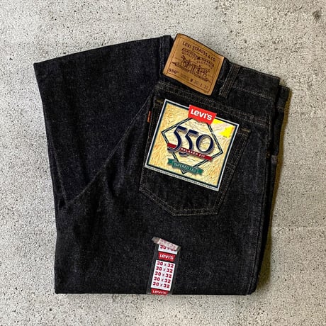 1990's Levi's 550 Black Denim Pants Deadstock