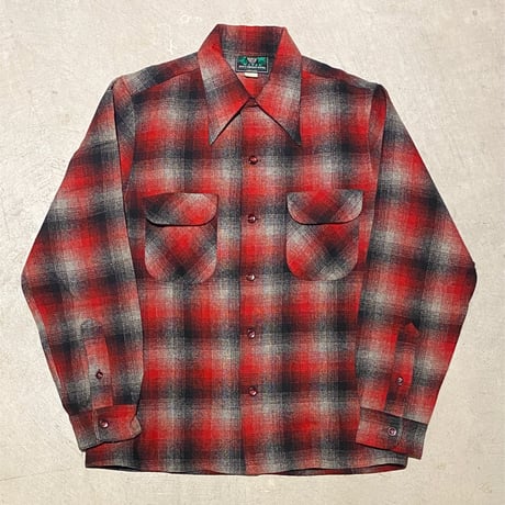 1940〜50's BLACK BEAR Wool L/S Shirt Deadstock