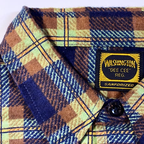 1950's〜 WASHINGTON DEE CEE Flannel L/S Shirt Deadstock