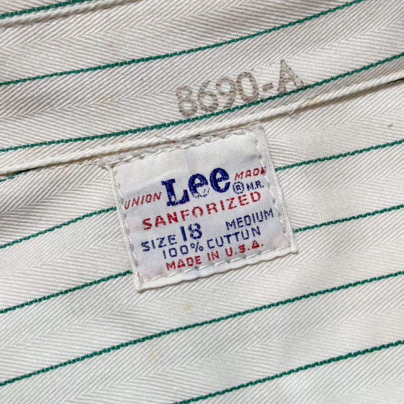 1960's Lee Coca-Cola Stripe L/S Shirt Deadstock