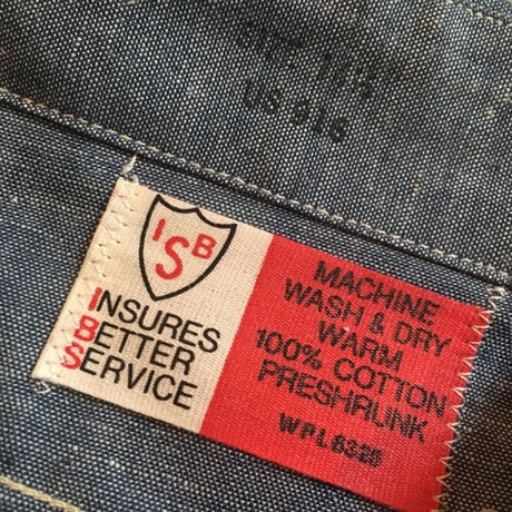 1960's ISB Chambray L/S Shirt Deadstock