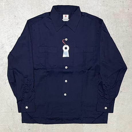 1950's Safe-in-Suds Rayon L/S Shirt Deadstock