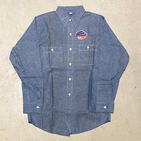 1960's Unknown Chambray L/S Shirt Deadstock