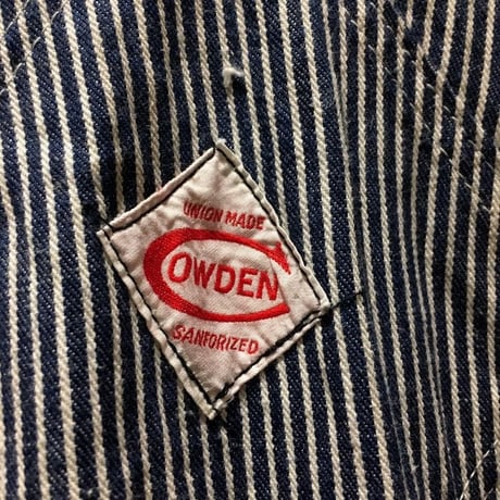 1950's COWDEN Hickory Overall