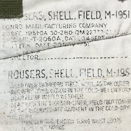 1950's US.ARMY M-51 Field Trousers Deadstock