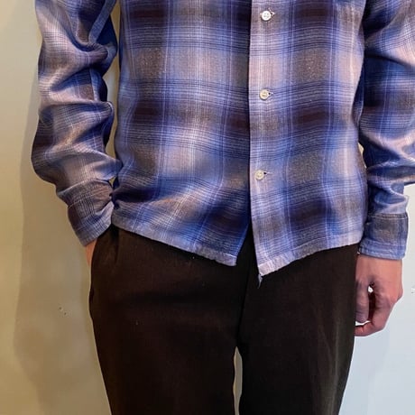 1960's TOWNCRAFT Rayon L/S Shirt
