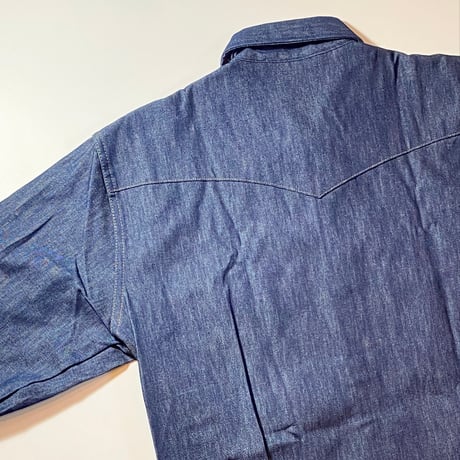 1980's BIG MAC Denim Western L/S Shirt Deadstock