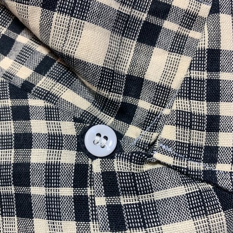 1960's Joni Jiffani Cotton&Linen S/S Shirt Deadstock