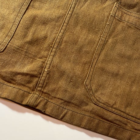 1900〜10's US.ARMY Brown Denim Pullover Jacket