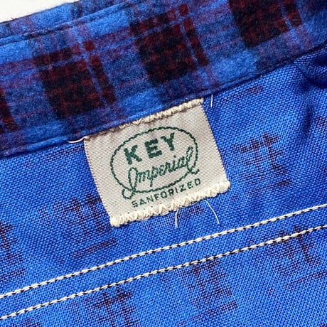 1960's KEY Flannel L/S Shirt Deadstock