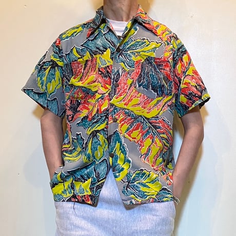1950's Kiilani Rayon Hawaiian S/S Shirt