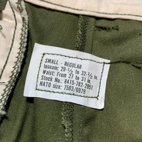 1970's US.ARMY M-65 Field Trousers Deadstock