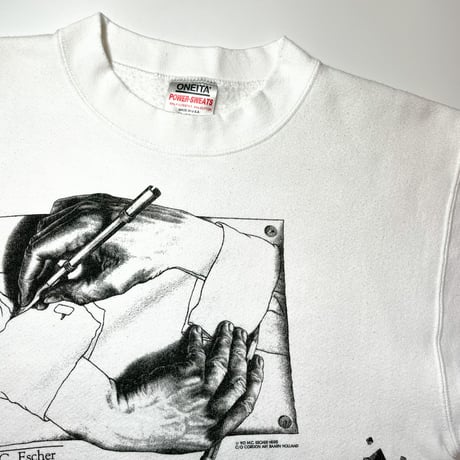 1980〜90's ONEITA M.C.ESCHER Printed Sweat