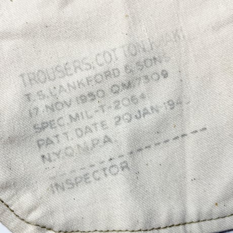 1950's US.ARMY M-45 Chino Trousers Deadstock