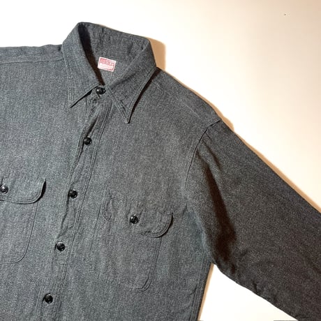 1940〜50's HERCULES Black Chambray L/S Shirt