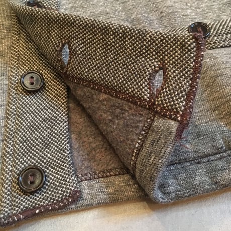 1940〜50's Unknown Salt&Pepper Sweat Cardigan
