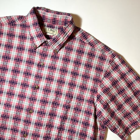1980's L.L.Bean Seersucker S/S Shirt