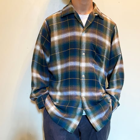 1960's ARROW Rayon L/S Shirt