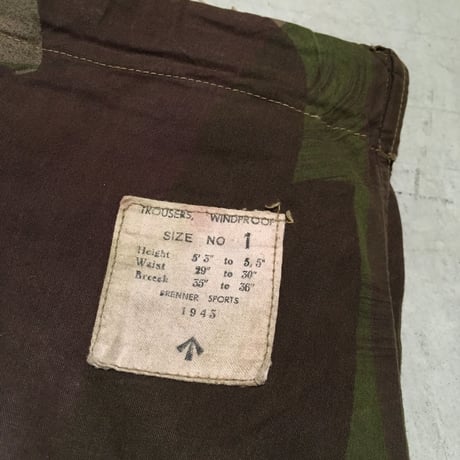 1940's British Army SAS Brush Pattern Over Trousers