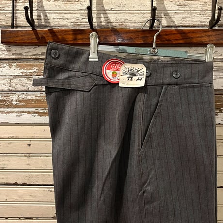 1940's FLERS Herringbone Stripe Trousers Deadstock