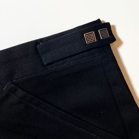 1960's Day by Day Black Pique Tapered Pants Deadstock