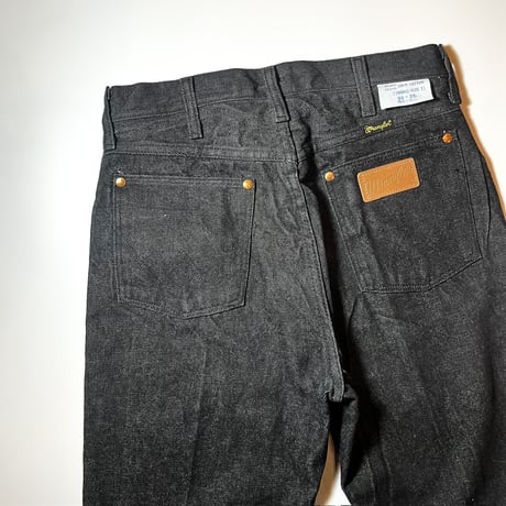 1980's Wrangler 13MBKG Black Denim Pants