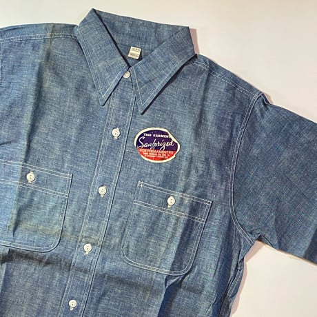1960's Unknown Chambray L/S Shirt Deadstock