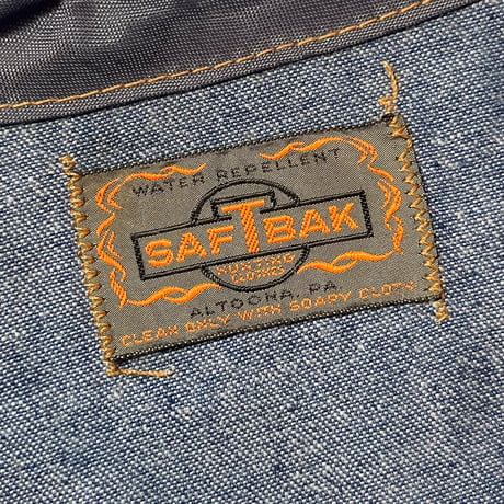 1970's SAFT BAK Denim Fishing Vest