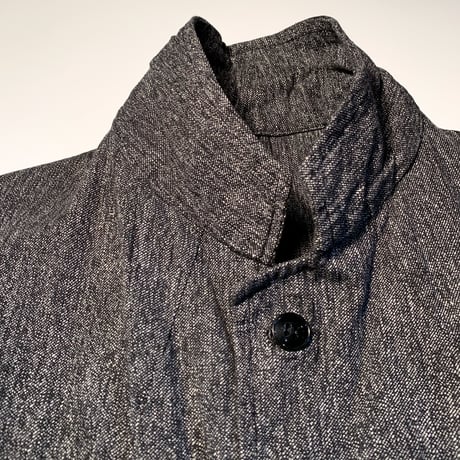 1950's French Unknown Black Chambray Work Jacket