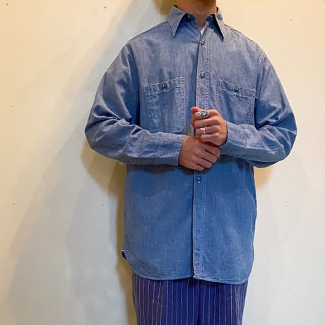 1940's〜 US.NAVY Chambray L/S Shirt