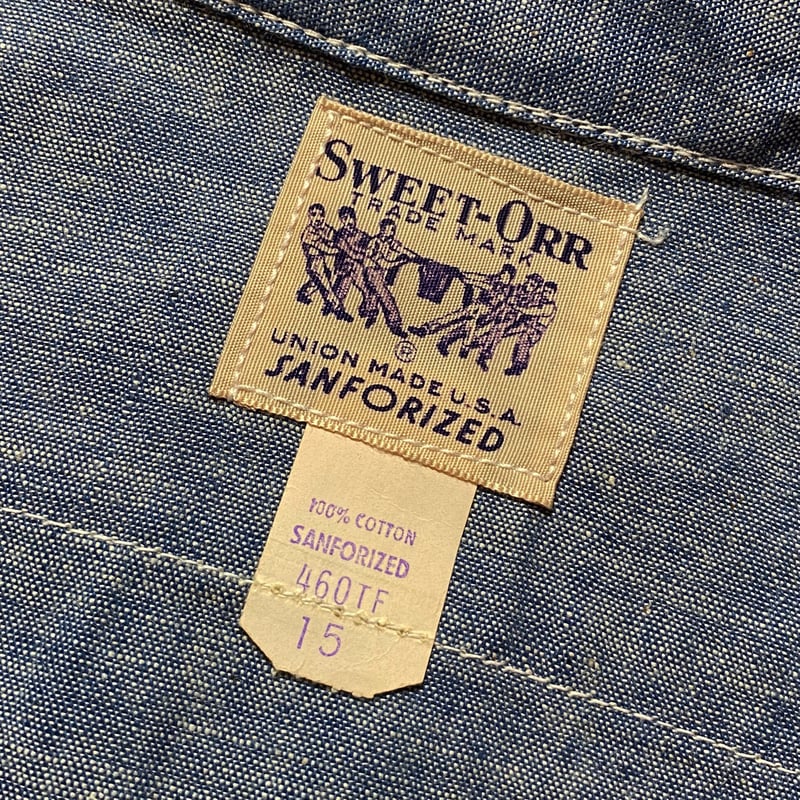 1950's〜 SWEET-ORR Chambray L/S Shirt Deadstock