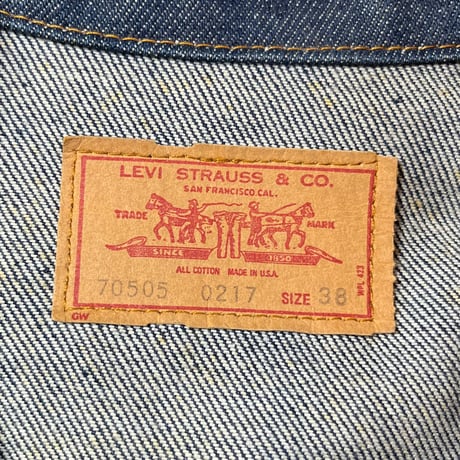 1970's Levi's 70505 Denim Jacket Deadstock