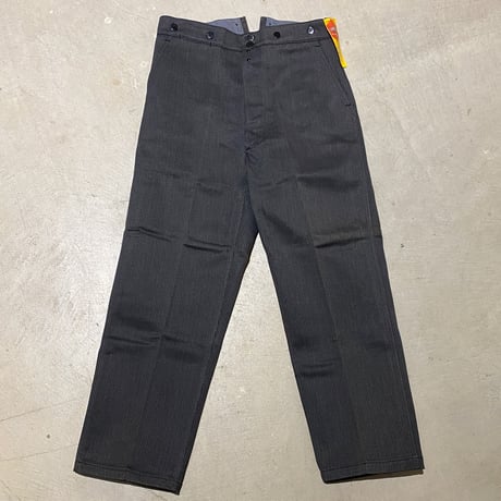 1940's SAVO Gray Pique Trousers Deadstock