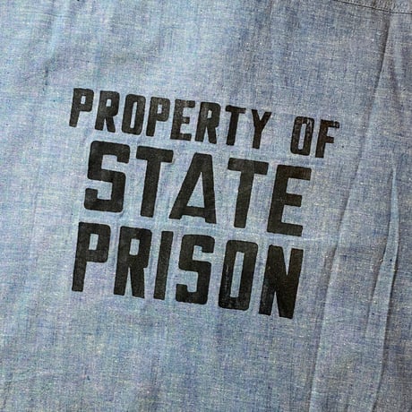 1960's RIVERSIDE Prisoner Chambray L/S Shirt Deadstock