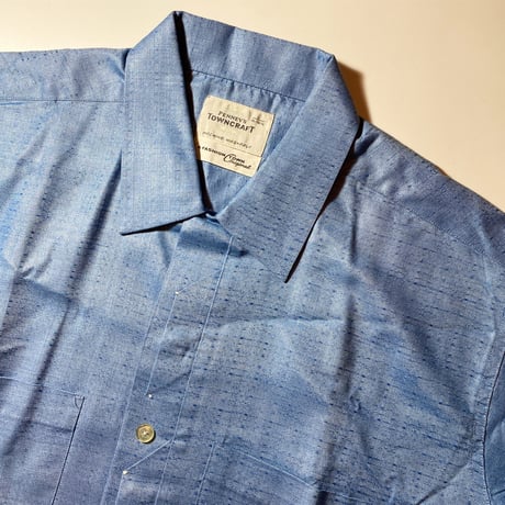 1950〜60's TOWNCRAFT Rayon L/S Shirt Deadstock