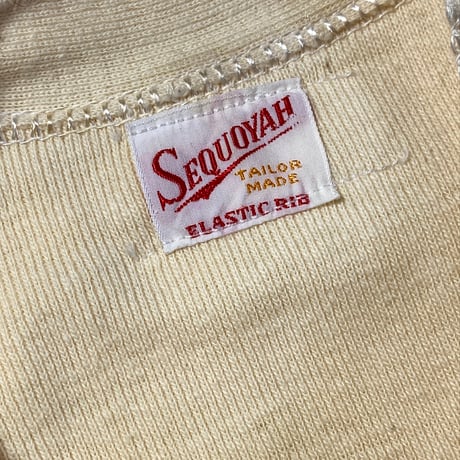 1940's SEQUOYAH Henleyneck L/S Tee