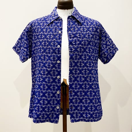 1960's〜 SAKS FIFTH AVENUE Seersucker S/S Shirt