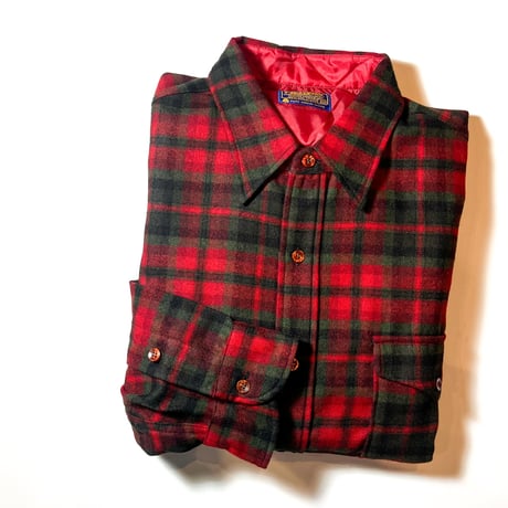 1960's PENDLETON Wool L/S Shirt Deadstock