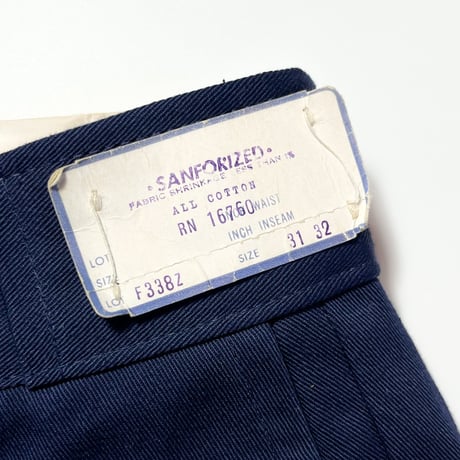 1960's FEDERAL DEPT. STORES Chino Trousers Deadstock