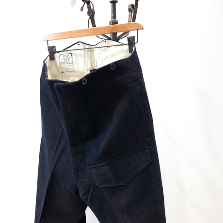 1940's Royal Navy Wool Trousers Deadstock