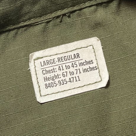 1960's US.ARMY Jungle Fatigue 4th Jacket