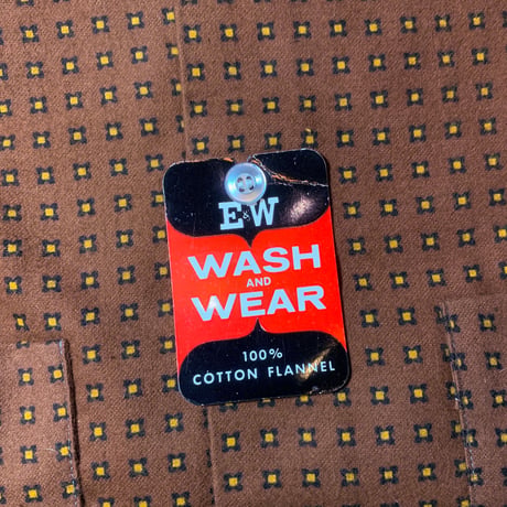 1960's E&W Flannel L/S Shirt Deadstock