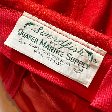 1980's〜 QUAKER MARINE SUPPLY Co. Wool Jet Cap