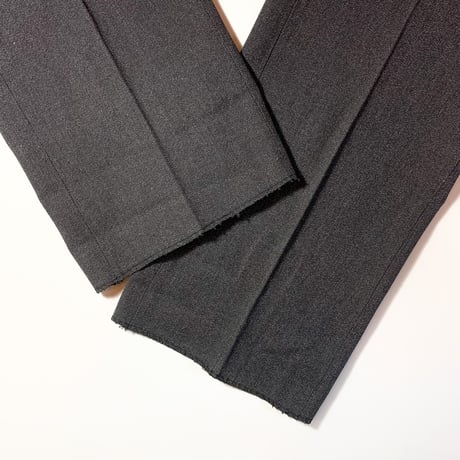 1950's Unknown Black Covert Trousers Deadstock