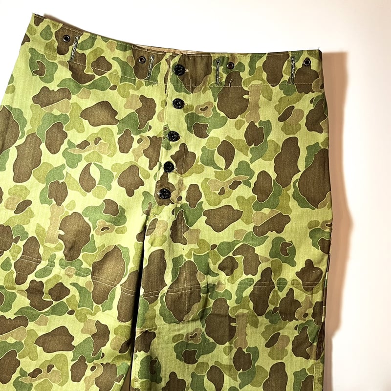40‘s USMC P-44 HBT Duck Hunter Pants 1940's USMC P-44 Duckhunter Trousers Deadstock