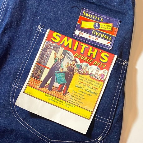 1950's SMITH'S Denim Overall Deadstock