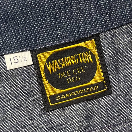 1960's WASHINGTON DEE-CEE Denim L/S Shirt Deadstock