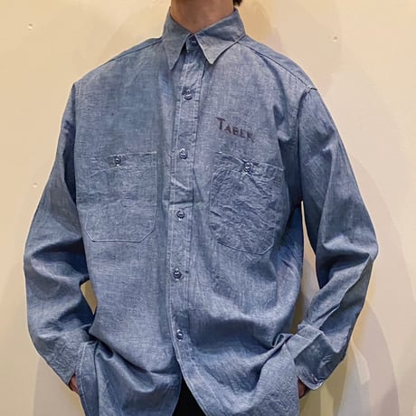 1960's US.NAVY Chambray L/S Shirt